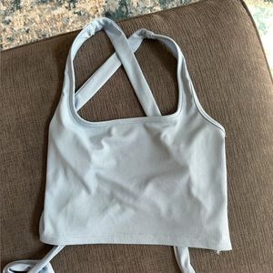 Shein Strappy Open Back Crop Top